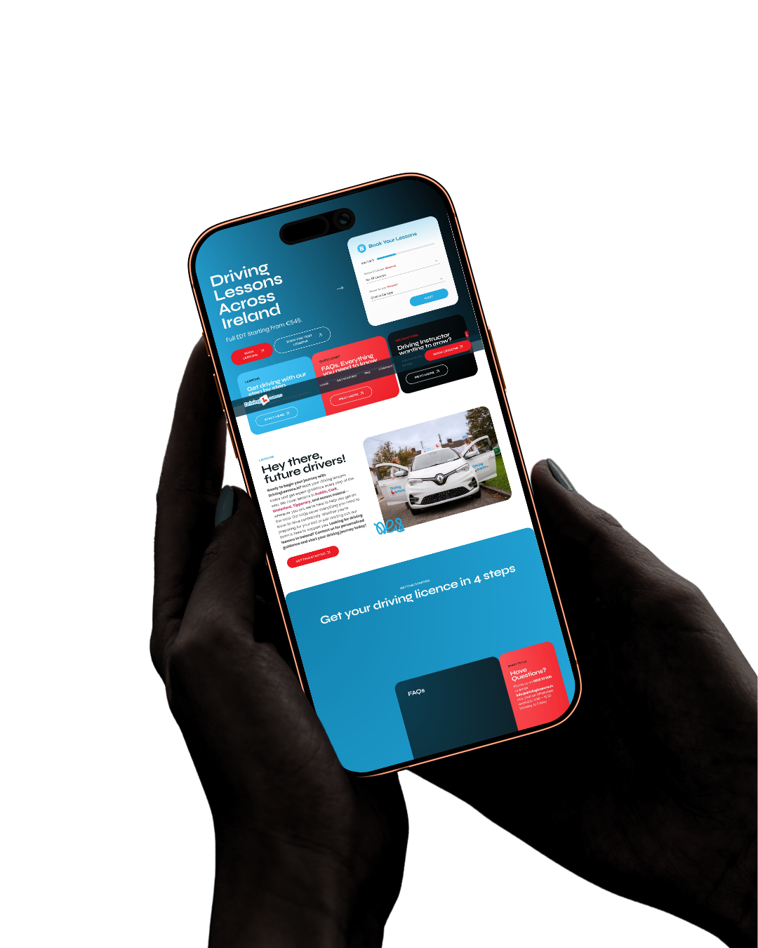 DrivingLessons.ie website development