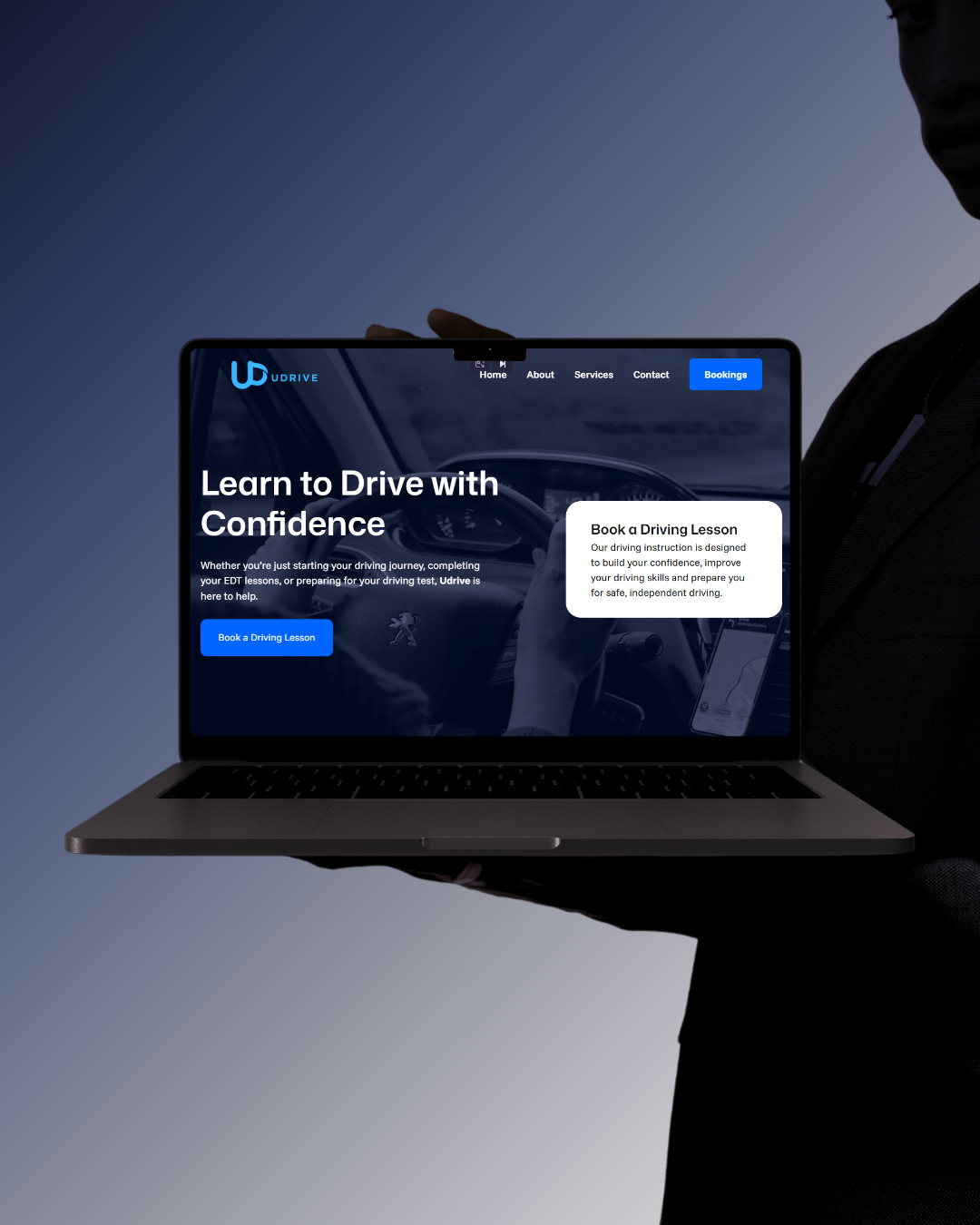 UDrive Ireland website mobile design